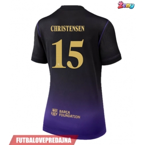 Lacne Ženy Futbalové dres Barcelona Andreas Christensen #15 2026-27 Krátky Rukáv - Preč